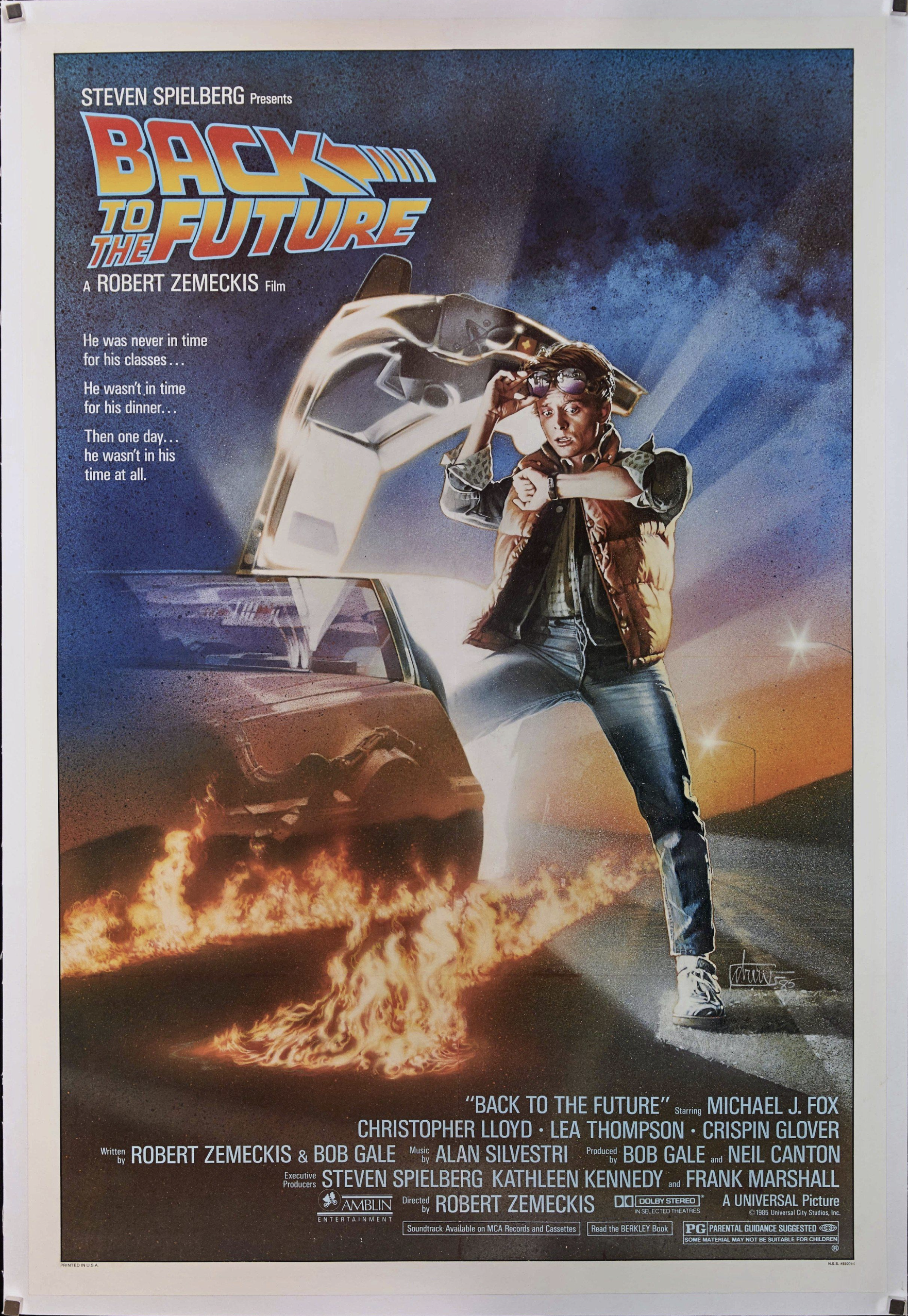 The original Back to the Future movie poster